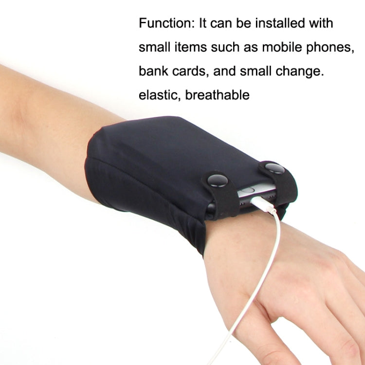7 Inch Mobile Phone Outdoor Sports Wrist Bag Elastic Close-fitting Mini Arm Bag(Rose Red) - free shipping - PMC Jewellery - Order now!