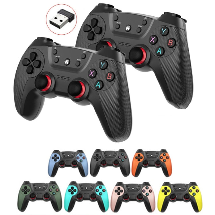 KM-029 2.4G One for Two Doubles Wireless Controller Support PC / Linux / Android / TVbox(Elegant Silver)