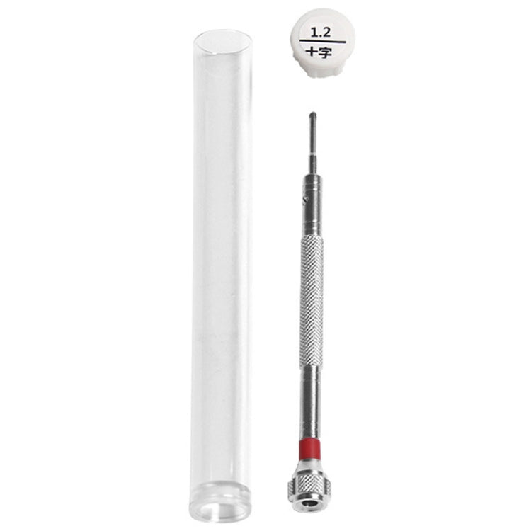 LSD5120 Repair Watch Glasses Stainless Steel Screwdriver Precision Watch Screwdriver Tool 1.2 Phillips (Red)