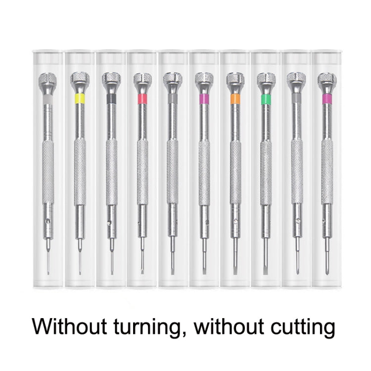 LSD5120 Repair Watch Glasses Stainless Steel Screwdriver Precision Watch Screwdriver Tool 0.6 Straight (White) - Watch Repair Tools by PMC TechLife | Online Shopping South Africa | PMC TechLife