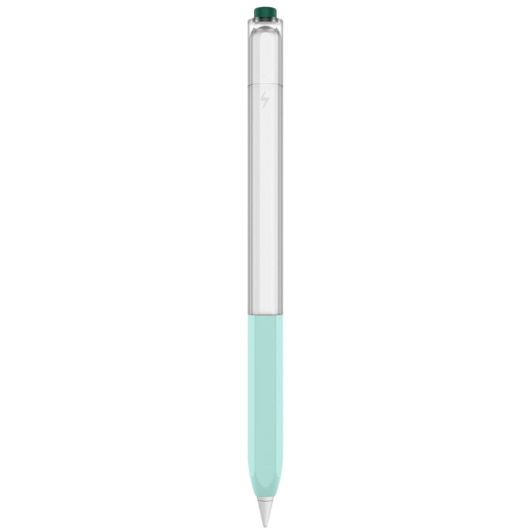For Apple Pencil 2 AhaStyle PT-LC05 Jelly Style Translucent Silicone Protective Pen Case(Mint)