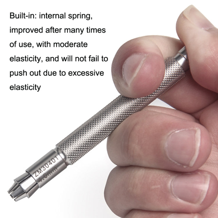 QYZ7021 8.0-9.0mm Watch Clockwork Time Adjustment Tool Stainless Steel Watch Handle