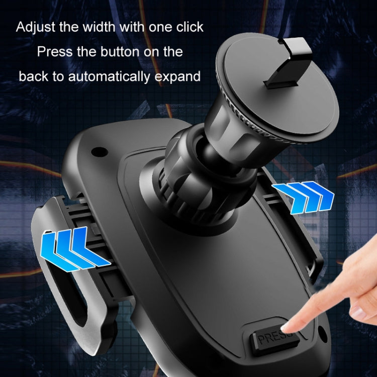 Hook Type Car Mobile Phone Navigation Support Frame(Black)
