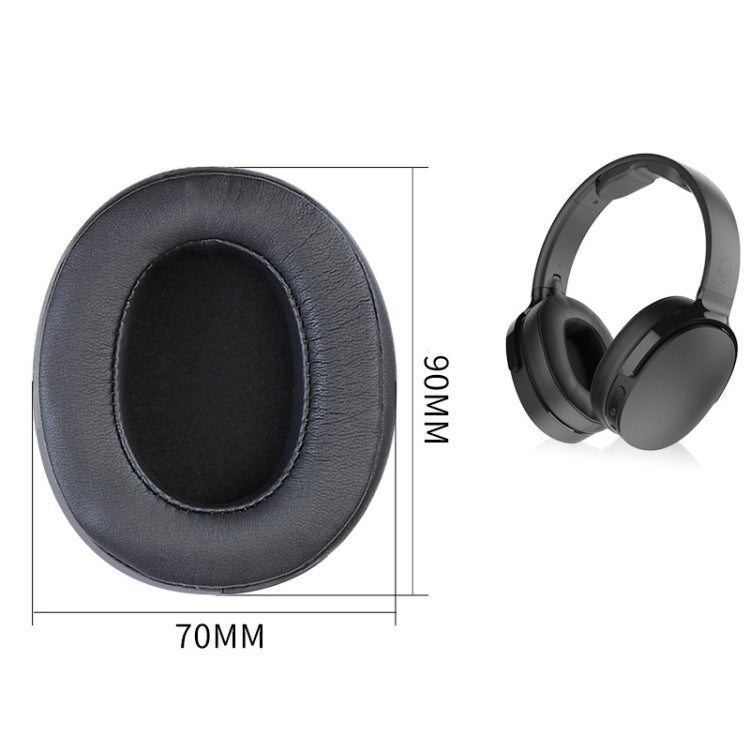 For Skullcandy Crusher 3.0 Wireless/ Crusher Evo /Crusher ANC/ Hesh 3 /VENUE Headphone 2pcs Ear Pads(Black Gel Model)