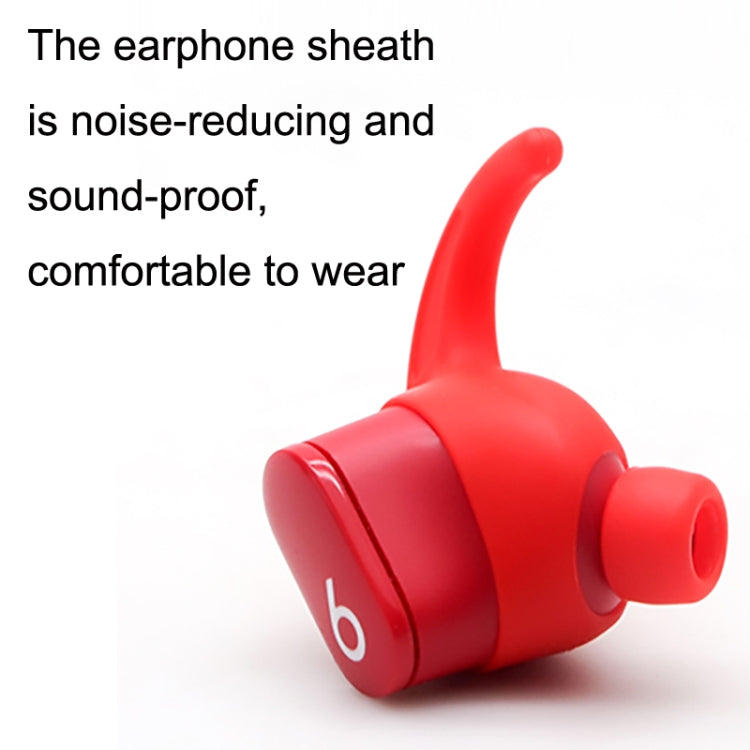 For Beats Studio Buds 2pairs Wireless Bluetooth Earphone Silicone Non-slip Ear Caps(Red)