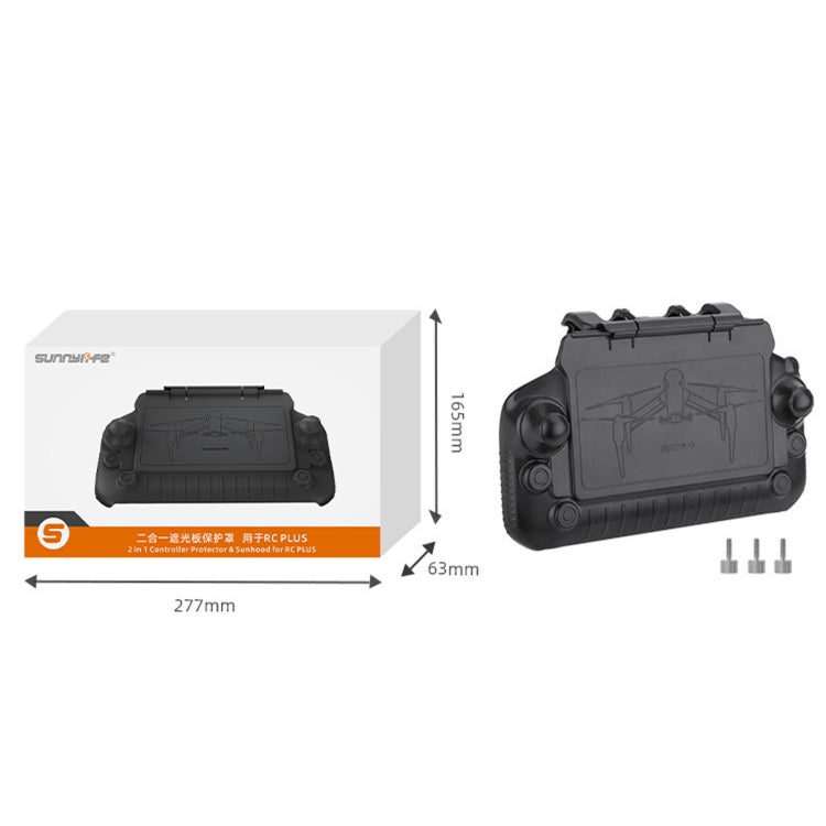 Sunnylife YK570 For DJI RC Plus Remote Control Protective Hood Plate Protective Cover(Black) - free shipping - PMC TechLife - Order now!