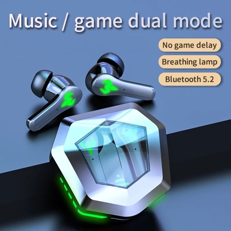 N35 TWS Colorful Light In-Ear Low Latency Wireless Bluetooth Game Earphones, Style: Non-digital Display