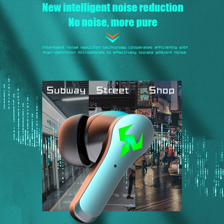 N35 TWS Colorful Light In-Ear Low Latency Wireless Bluetooth Game Earphones, Style: Non-digital Display