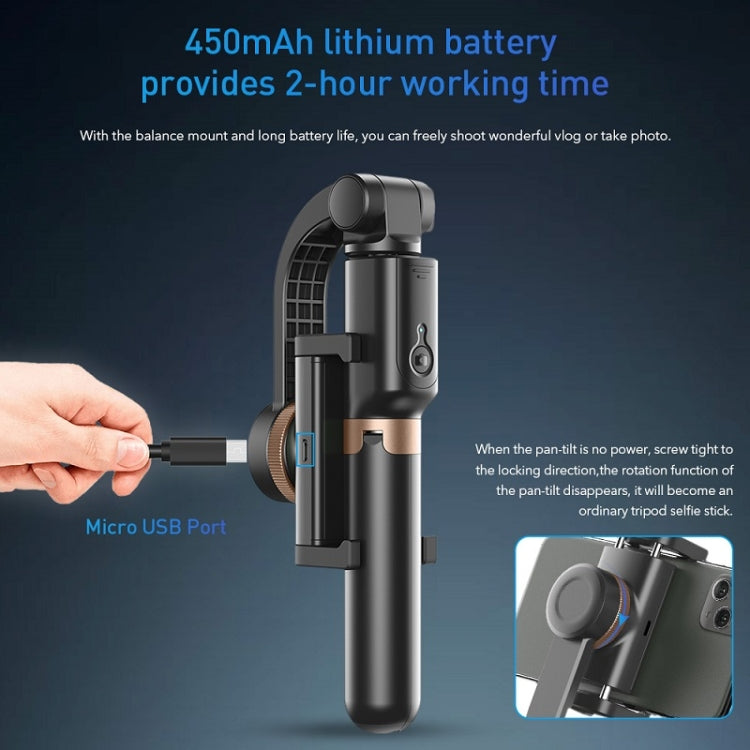 APEXEL APL-D6 Live Video Multifunctional Mobile Phone Gimbal Stabilizer Selfie Stick - free shipping - PMC Jewellery - Order now!