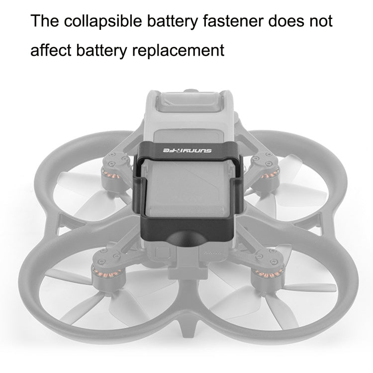 Sunnylife AT-DC503 For DJI Avata Battery Anti-Release Buckle Anti-Loose Falling Folding Buckle(Black) - free shipping - PMC Jewellery - Order now!