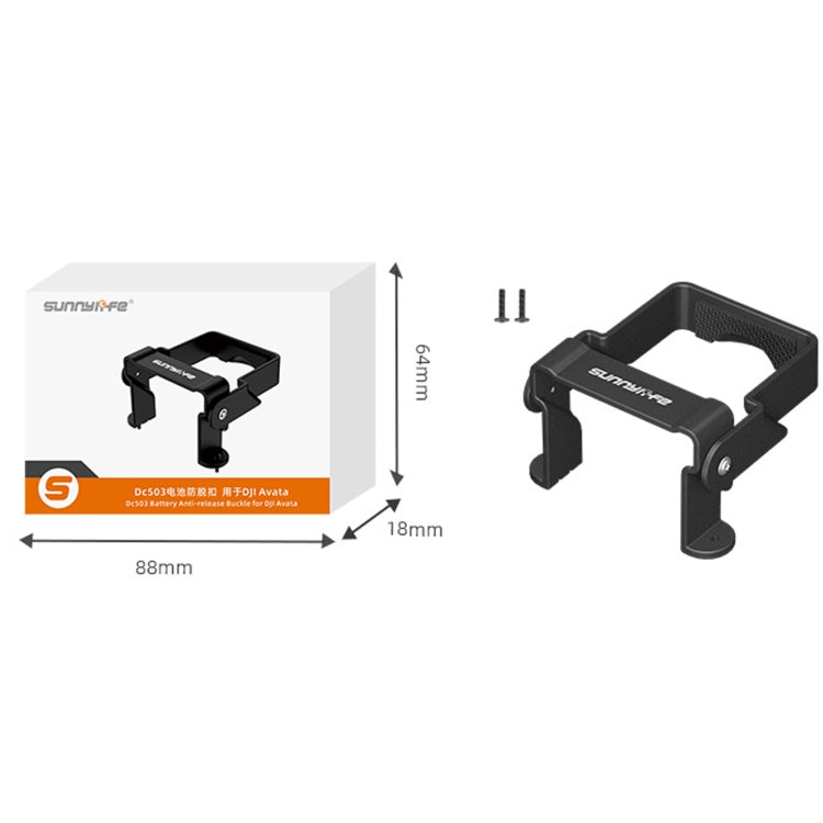 Sunnylife AT-DC503 For DJI Avata Battery Anti-Release Buckle Anti-Loose Falling Folding Buckle(Black) - free shipping - PMC Jewellery - Order now!