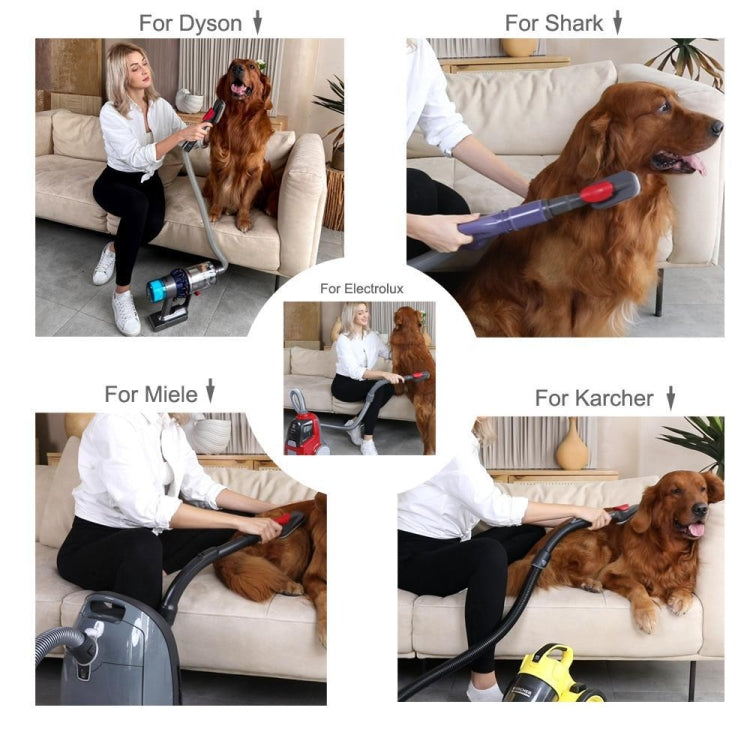 For Dyson V6 V7 V8 V9 Meile Vacuum Cleaner Pet Hair Removal Brush, Spec: Brush With V8 Adapter