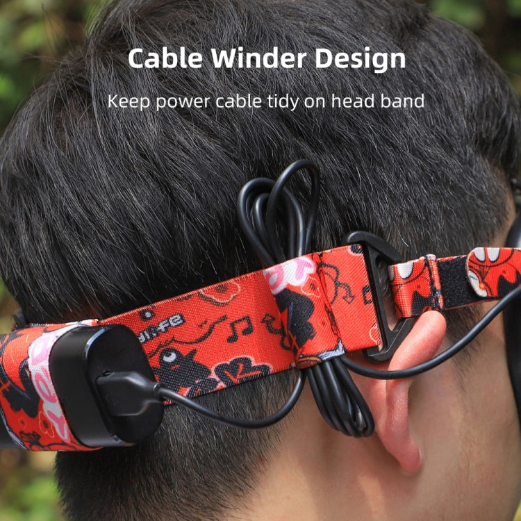Sunnylife TD487 For DJI Avata / FPV Goggles V2 Color Headband Fixed Elastic Strap(Red)