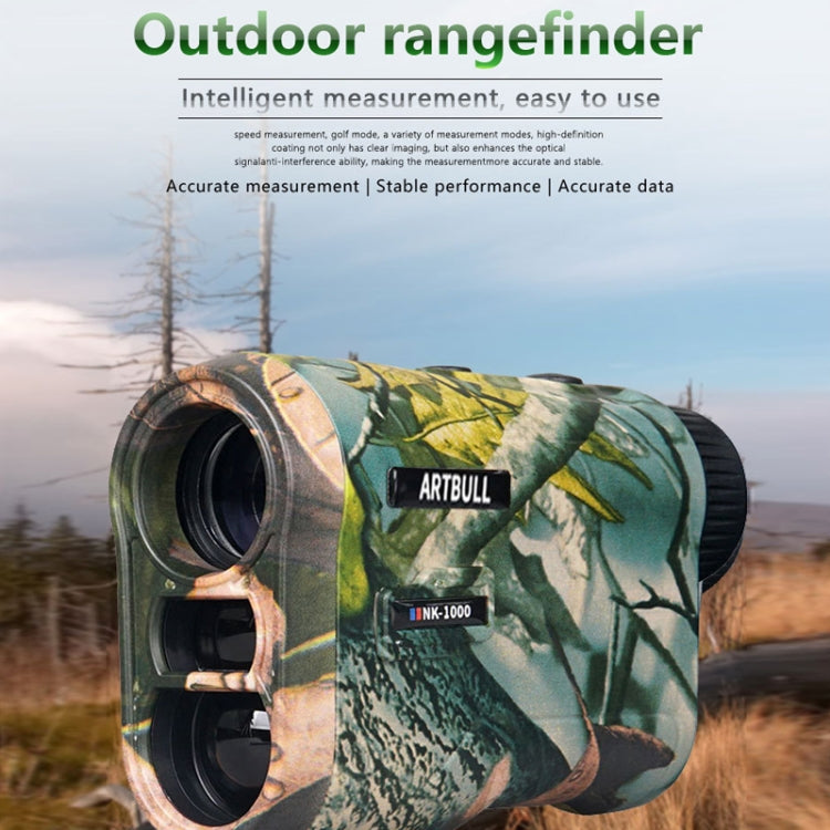 ARTBULL NK-1000 Camouflage Golf Rangefinder Rechargeable Telescope, Random Color Delivery