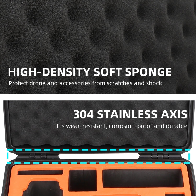 Sunnylife AQX-9 For DJI Avata Flying Glasses Waterproof Large Capacity Protective Carrying Case(Black) - free shipping - PMC Jewellery - Order now!