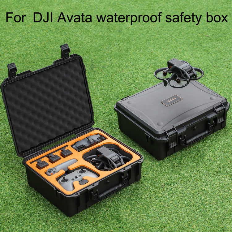 Sunnylife AQX-9 For DJI Avata Flying Glasses Waterproof Large Capacity Protective Carrying Case(Black) - free shipping - PMC Jewellery - Order now!