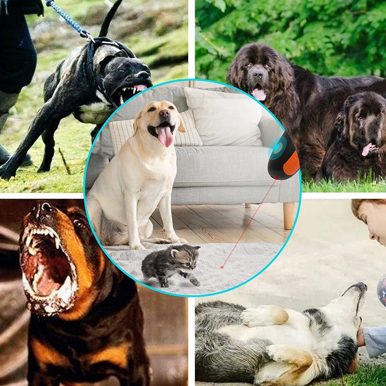 Ultrasonic Pet Trainer Handheld Sonic Dog Repeller Portable Electronic Dog Trainer(Orange) - Training Aids by PMC TechLife | Online Shopping South Africa | PMC TechLife | Buy Now Pay Later Mobicred