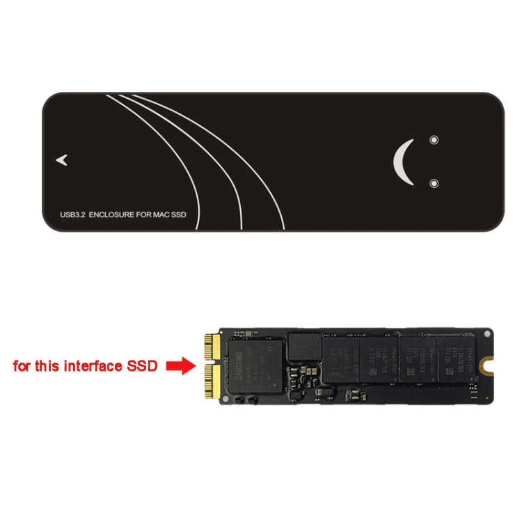 USB3.2 To MAC SSD Enclosure Adapter For Macbook Air Pro 2013-2017 Hard Disk, Spec: 20Gbps C-C Cable Kit