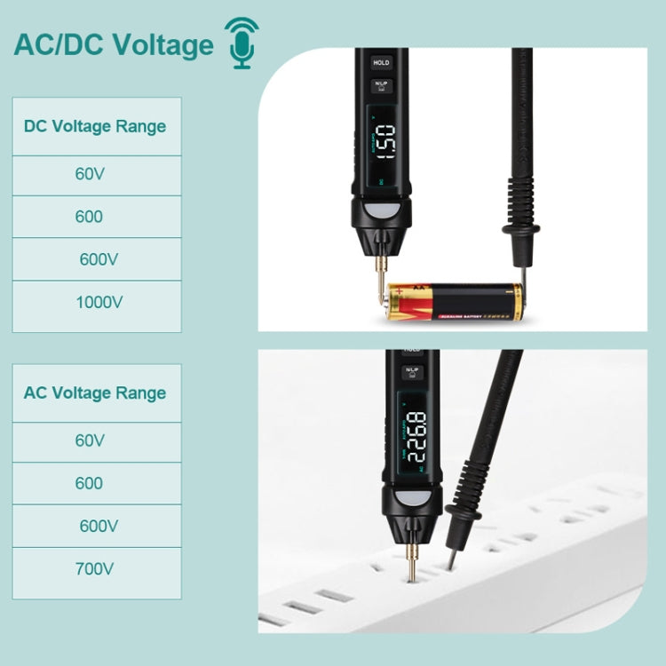 WinAPEX ET8906 Digital Multimeter Voltage Test Pen Capacitance Meter Diode NVC Tester - free shipping - PMC Jewellery - Order now!