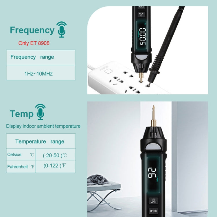 WinAPEX ET8906 Digital Multimeter Voltage Test Pen Capacitance Meter Diode NVC Tester - free shipping - PMC Jewellery - Order now!