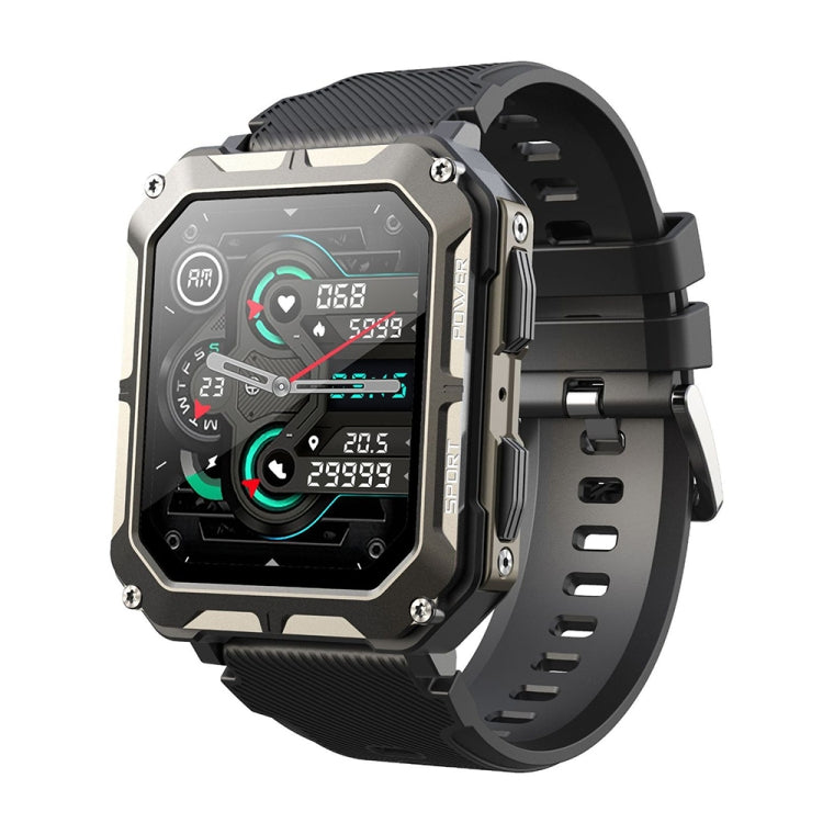 1.83 Inch IP68 Water-resistant Bluetooth Call Sports Smart Watch Outdoor Three-Proof Multifunctional Watch(Black)
