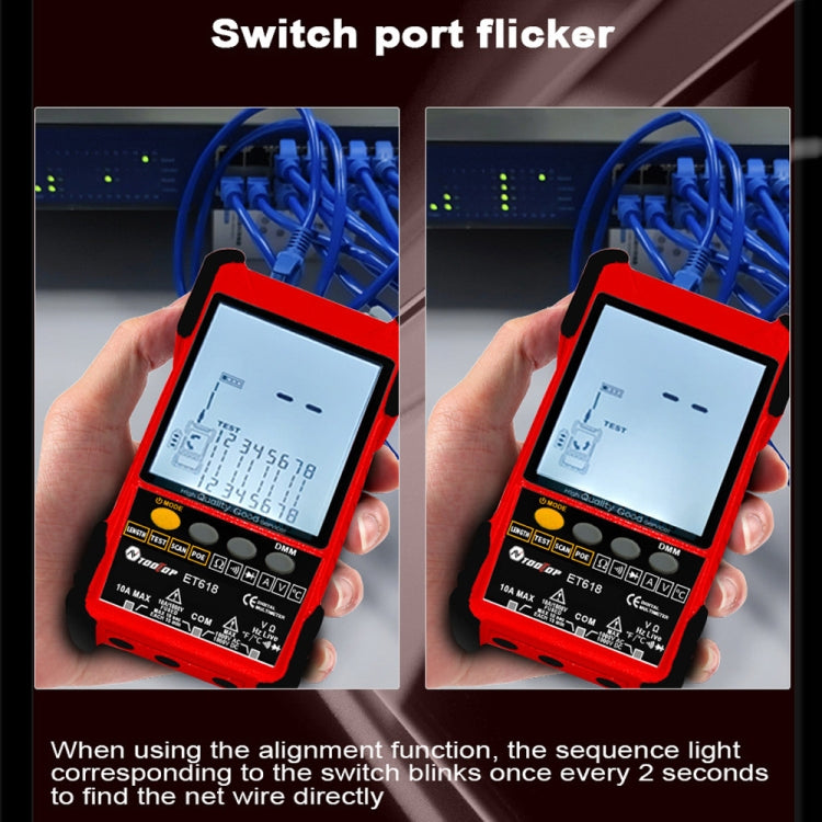 TOOLTOP 600m/1968ft Network Cable Length 2 in 1 Network Cable Finder Multimeter(7 pcs/set) - free shipping - PMC Jewellery - Order now!
