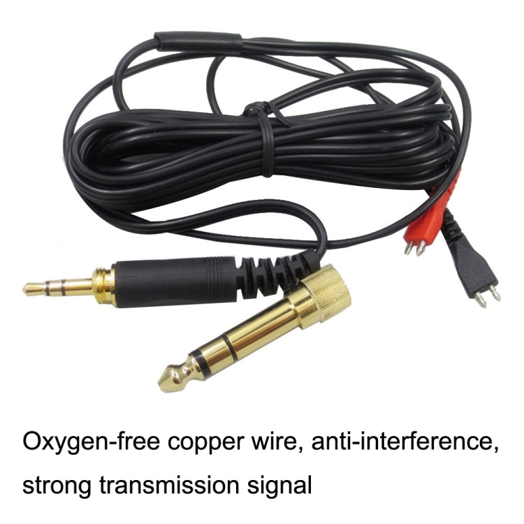 For Sennheiser HD25 / HD560 / HD540 / HD480 / HD430 / HD250 Headset Audio Cable(Two Sides Equivalent) - Headset Accessories by PMC Jewellery | Online Shopping South Africa | PMC Jewellery | Buy Now Pay Later Mobicred