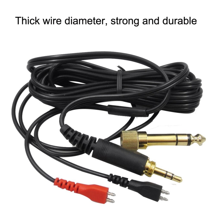 For Sennheiser HD25 / HD560 / HD540 / HD480 / HD430 / HD250 Headset Audio Cable(Two Sides Equivalent) - Headset Accessories by PMC Jewellery | Online Shopping South Africa | PMC Jewellery | Buy Now Pay Later Mobicred