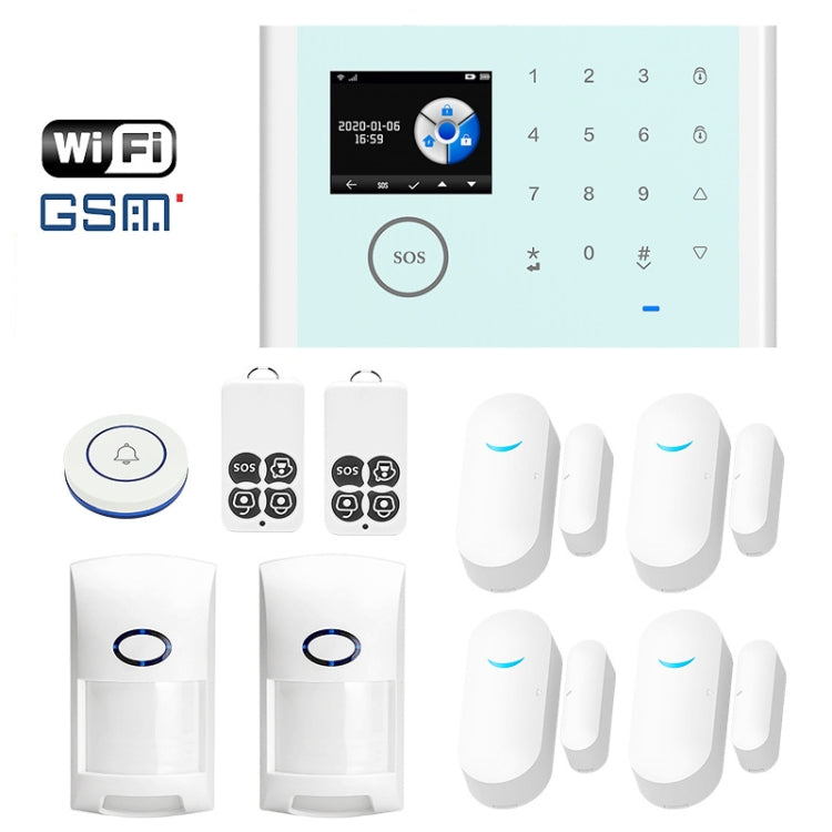 CS118 WIFI+GSM Tuya Smart Voice Alarm System Supports Amazon Alexa/ Google Assistant, Spec: Package 4