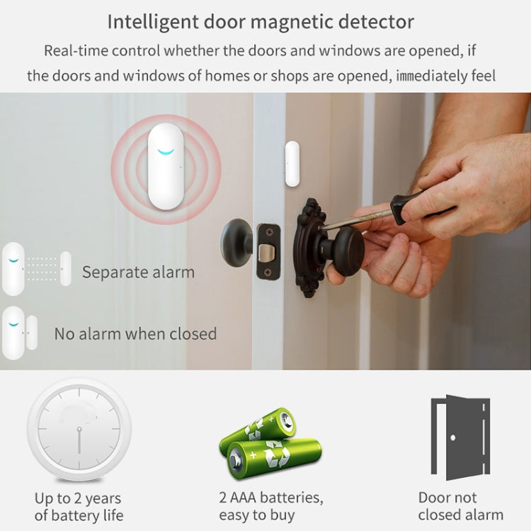 CS118 WIFI+GSM Tuya Smart Voice Alarm System Supports Amazon Alexa/ Google Assistant, Spec: Package 1