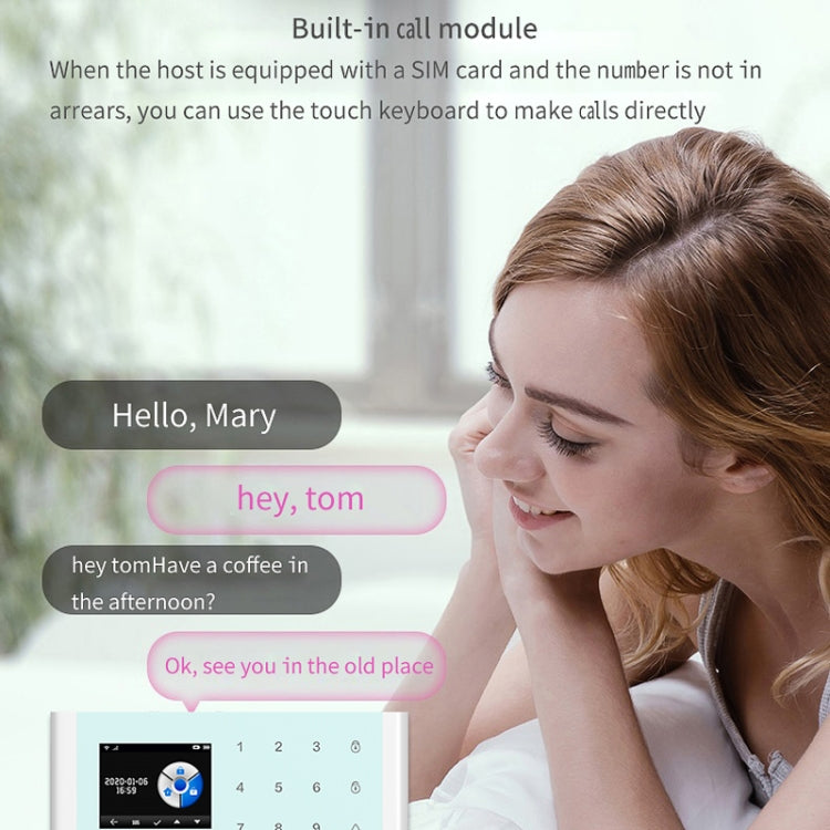 CS118 WIFI+GSM Tuya Smart Voice Alarm System Supports Amazon Alexa/ Google Assistant, Spec: Package 4