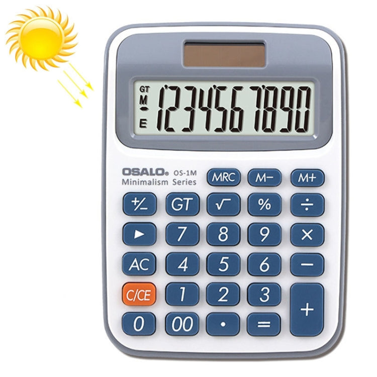 OSALO 10-digit LCD Screen Solar Dual Power Supply Desktop Calculator Mini Student Calculator - Calculator by OSALO | Online Shopping South Africa | PMC Jewellery | Buy Now Pay Later Mobicred