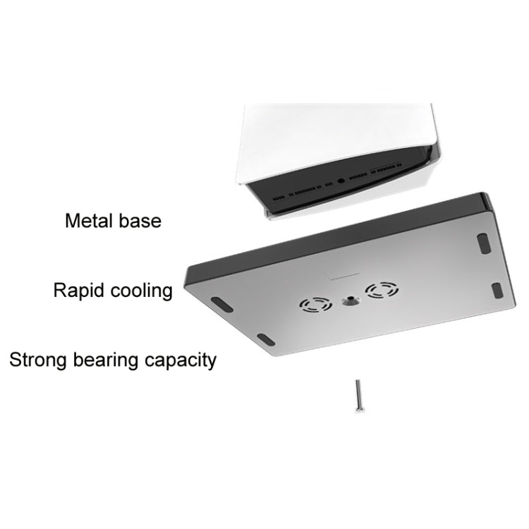 iplay for PS5 Game Console Cooling Fan Base Charging Stand with Disc Holder(Black) - free shipping - PMC Jewellery - Order now!