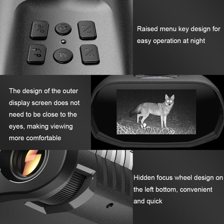 APEXEL 3-inch LCD HD Screen Photo Video Portable Binoculars Digital Infrared Night Vision Device(APL-NV009) - free shipping - PMC Jewellery - Order now!