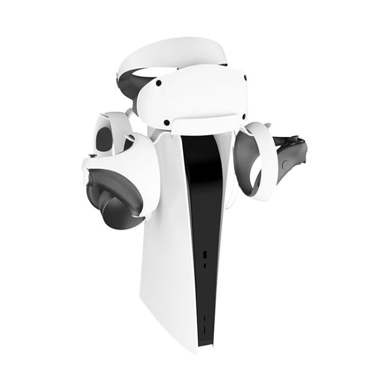 iplay for PS5/PSVR2 Headphone Storage Bracket Charging Cable with Indicator Light(White)