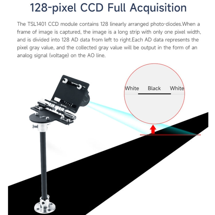 Yahboom Single Column CCD Camera Module Linear Array Sensor, Model: TSL1401