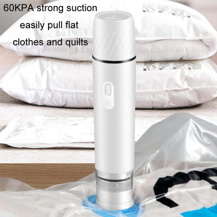 Handheld Vacuum Machine Rechargeable Food Preservation Compression Storage Machine(Black)