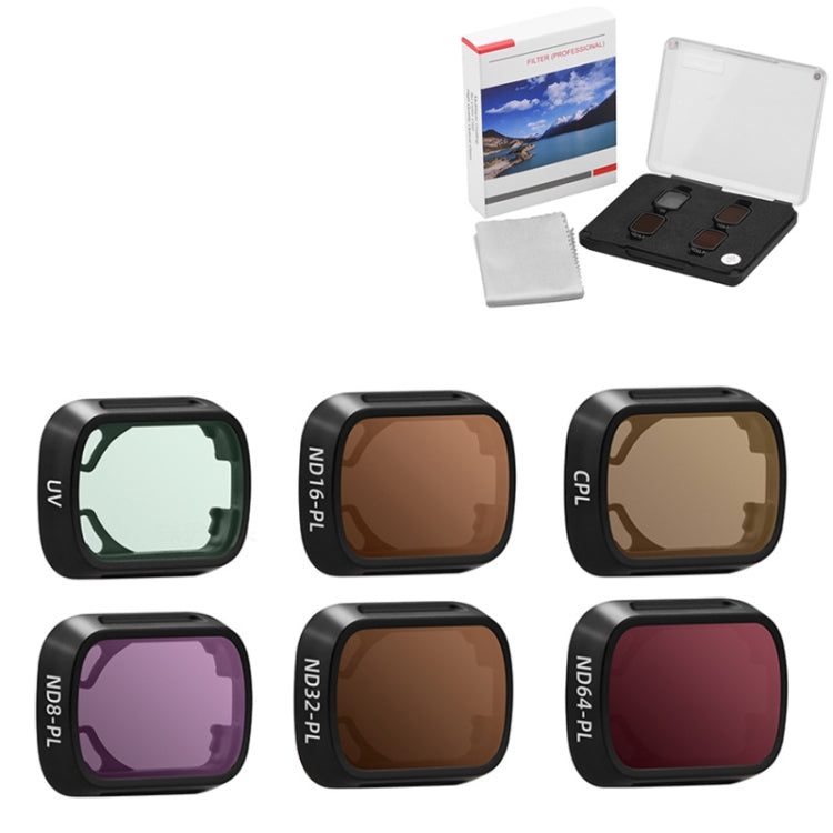 For DJI MINI3/MINI 3PRO BRDRC Filter Protective Glass, Style: 6pcs/set UV+CPL+ND8PL+ND16PL+ND32PL+ND64PL - free shipping - PMC Jewellery - Order now!