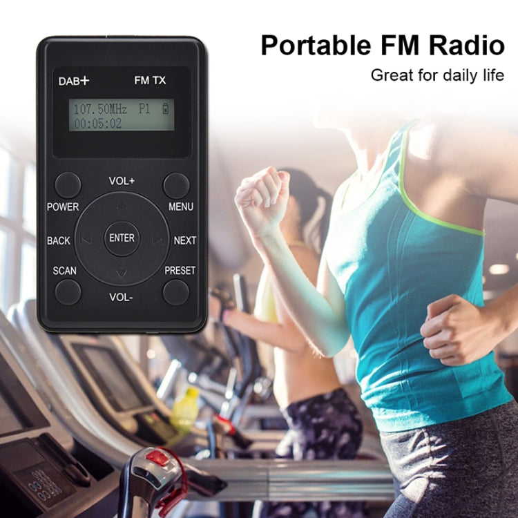 HanRongda HRD-100 Portable Digital Display DAB+ / DAB / FM Radio(Black) - free shipping - PMC Jewellery - Order now!