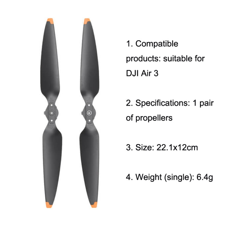 Original DJI Air 3 1pair Noise Reduction Propeller(Black) - free shipping - PMC Jewellery - Order now!