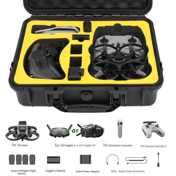 For DJI Avata Storage Bag Portable Protective Case Compatible FPV Controller 2 Black - Case & Bags by PMC Jewellery | Online Shopping South Africa | PMC Jewellery