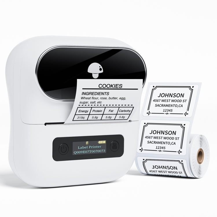 Phomemo M220 Jewelry Clothing Tags Bluetooth Thermist Strip Tag Printer(White)