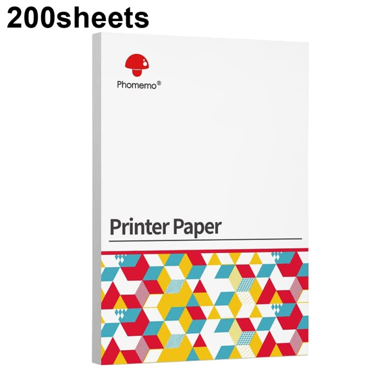 For Phomemo M08F 200sheets Thermal Printing Paper Compatible for MR.IN Brother Pocket Jet / MT800, Style: Folding Letter - free shipping - PMC Jewellery - Order now!