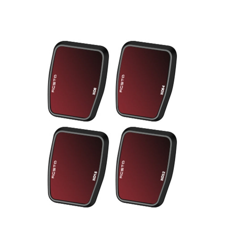 For DJI Air 3 RCSTQ Multi-Layer Coating Water-resistant Filter, Spec: ND8/16/32/64 4-in-1