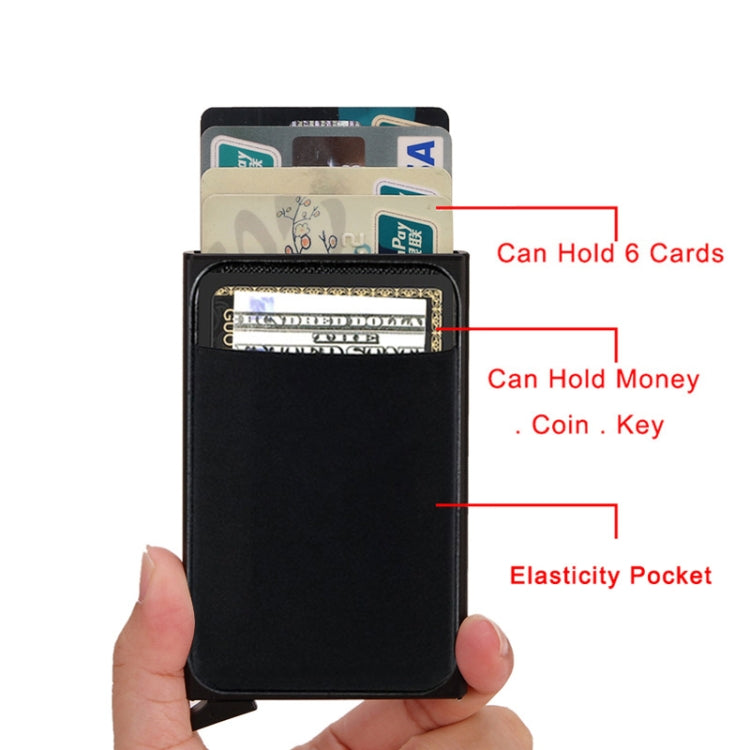 RFID Short Metal Card Case Credit Card Holder Wallet(Green)