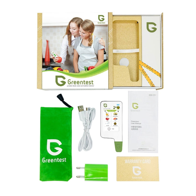 Greentest ECO6 Vegetable, Fruit, Meat Food Nitrate Water Quality Nuclear Radiation Environmental Detector, EU Plug(White)
