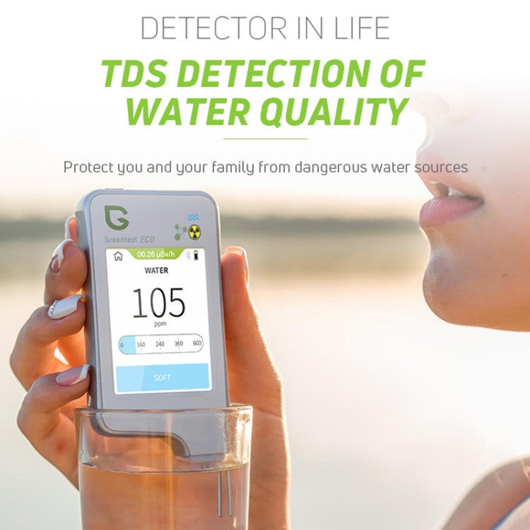 Greentest ECO6 Vegetable, Fruit, Meat Food Nitrate Water Quality Nuclear Radiation Environmental Detector, EU Plug(White)