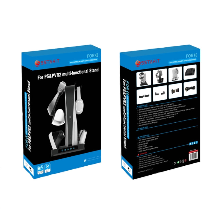 For PSVR2 / PS5 Gamepad Seat Charger With Display Light Multi-Functional Heat Dissipation Base - Holder by PMC TechLife | Online Shopping South Africa | PMC TechLife