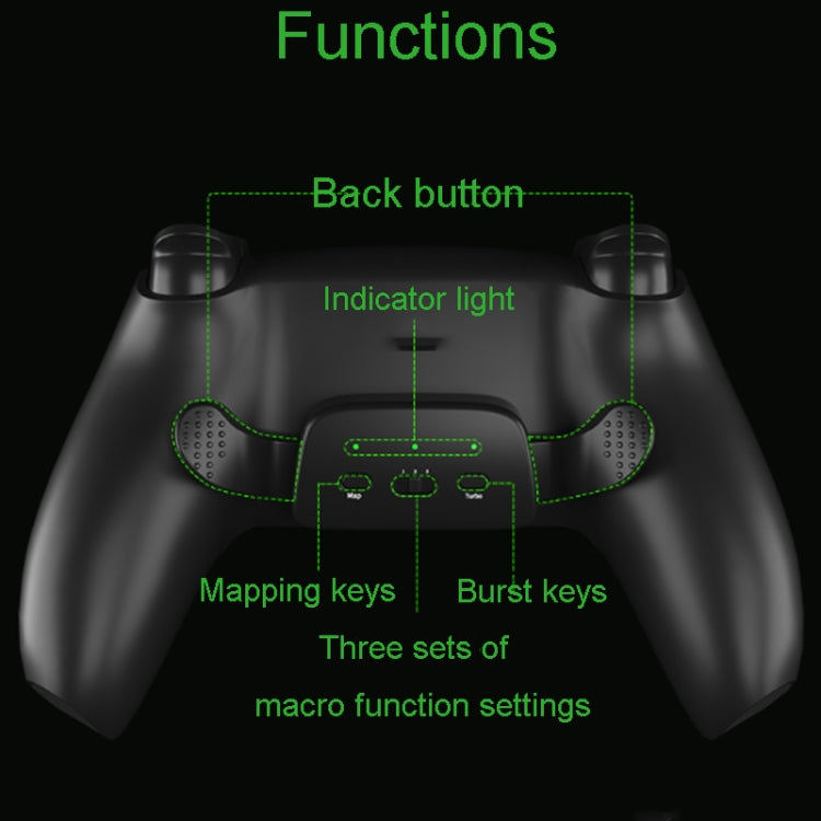 For PS5 Wireless Bluetooth Gamepad With Clip Buttons Cases(White) - free shipping - PMC Jewellery - Order now!