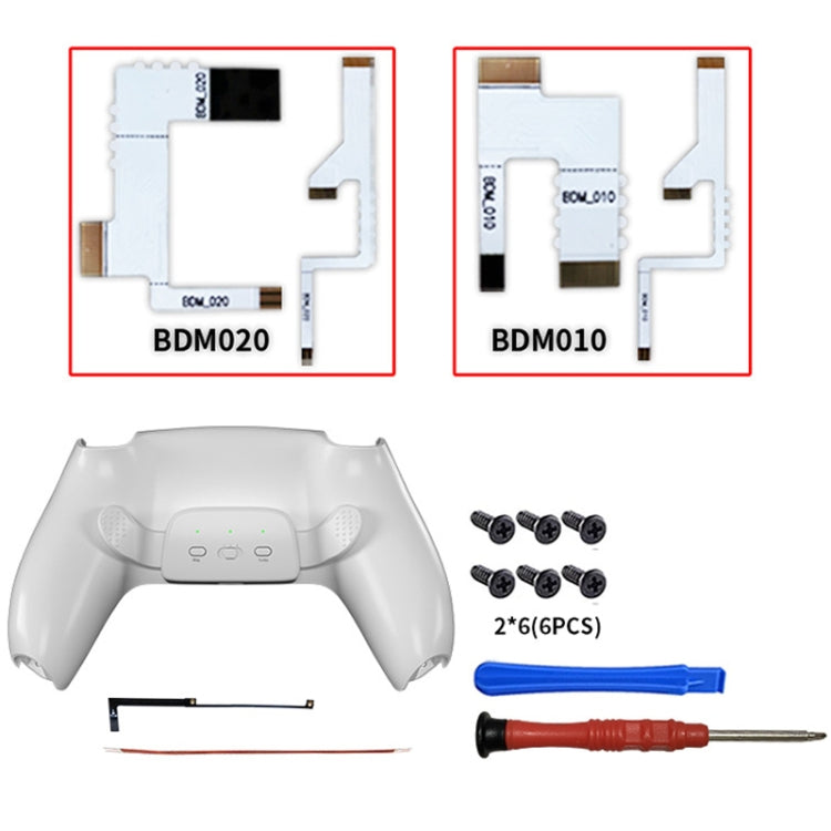 For PS5 Wireless Bluetooth Gamepad With Clip Buttons Cases(White) - free shipping - PMC Jewellery - Order now!